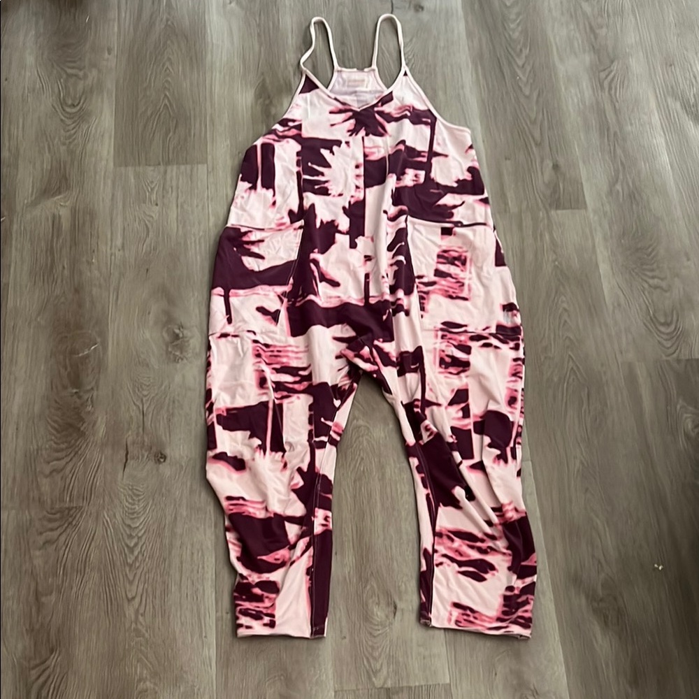 Free People Jumpsuit pink purple